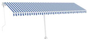 VidaXL Samostojeća automatska tenda 600 x 300 cm plavo-bijela