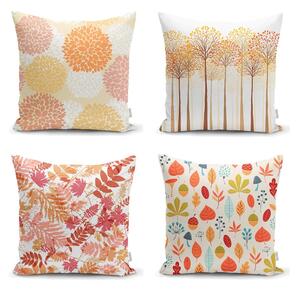 Set od 4 ukrasne jastučnice Minimalist Cushion Covers Autumn Design, 45 x 45 cm