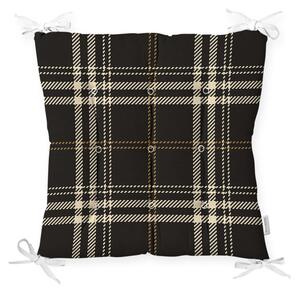 Jastuk za stolicu Minimalist Cushion Covers Flannel Black, 40 x 40 cm