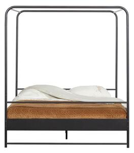 Crni bračni metalni krevet vtwonen Bunk, 160 x 200 cm