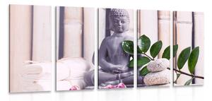 5-dijelna slika wellness Buddha