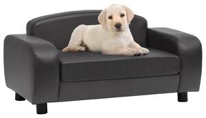 VidaXL Sofa za pse tamnosiva 80 x 50 x 40 cm od umjetne kože