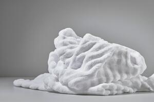 Svijetlo siva pamučna zona ručnika Inu, 70 x 50 cm