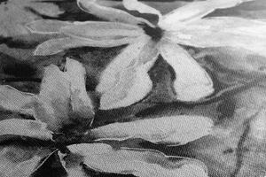 Slika akvarelno stablo u cvatu u crno-bijelom dizajnu