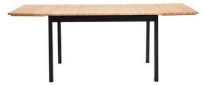Sklopivi blagovaonski stol od borovine s crnom konstrukcijom Bonami Essentials Brisbane, 120 (200) x 70 cm