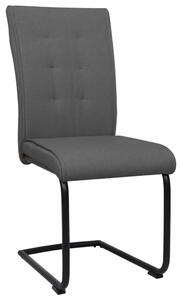 VidaXL Konzolne blagovaonske stolice od tkanine 2 kom tamnosive