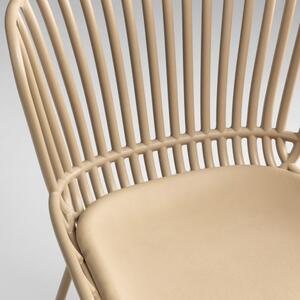 Bež vrtna stolica sa čeličnom konstrukcijom Kave Home Surpik