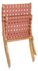 Black Friday - Terakota vrtna sklopiva stolica od bagremovog drveta Kave Home Chabeli