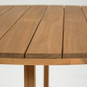 Vrtni blagovaonski stol od bagremovog drveta Kave Home Dafne, ⌀ 120 cm