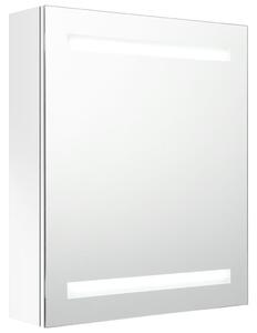 VidaXL LED kupaonski ormarić s ogledalom sjajni bijeli 50 x 14 x 60 cm