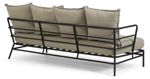 Bež vrtna sofa s metalnom konstrukcijom Kave Home Mareluz