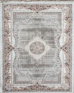 ShopJK TEPIH LUXESS S KRATKIM VLAKNIMA BORDO-SIVI 10137A Mjere: 120 x170