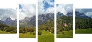 5-dijelna slika slikovita Austrija