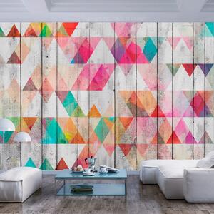 Veliki format Wallpaper Artgeist Rainbow trokuti, 400 x 280 cm