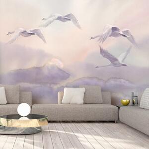 Velko Format Wallpaper Artgeist letećih labudova, 200 x 140 cm