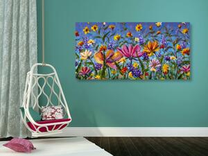 Slika šareno cvijeće na livadi