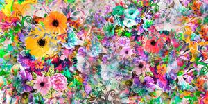 Slika cvijeće jarkih boja