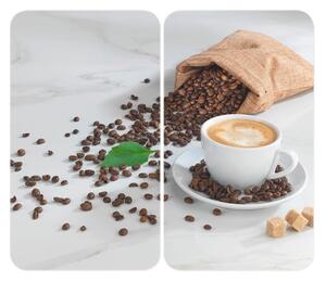 Zaštitni poklopci za štednjak u setu od kaljenog stakla 2 kom 52x30 cm Café Aromatica – Maximex