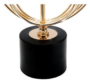 Crna stolna svjetiljka Mauro Ferretti Circly, visina 65 cm
