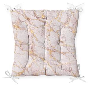 Jastuk za stolicu s udjelom pamuka Minimalist Cushion Covers Pinky Marble, 40 x 40 cm