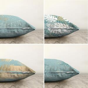 Set od 4 ukrasne jastučnice Minimalist Cushion Covers Lagoon, 55 x 55 cm