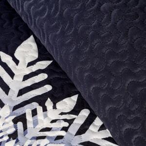 Božićni prošiveni prekrivač s printom pahuljica Širina: 220 cm | Duljina: 240 cm