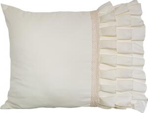 Ukrasna jastučnica krem sa čipkom 50 x 60 cm Širina: 50 cm | Duljina: 60 cm
