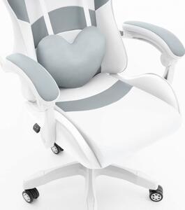 Elegantna igračka fotelja u bijelo-sivoj boji HC RAINBOW