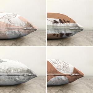 Set od 4 ukrasne jastučnice Minimalist Cushion Covers Flamingo, 55 x 55 cm