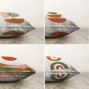 Set od 4 ukrasne jastučnice Minimalist Cushion Covers Succulent, 55 x 55 cm