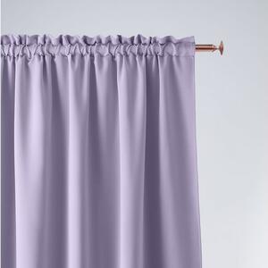 Svijetloljubičasta jednobojna zavjesa s trakom za nabore 140 x 250 cm