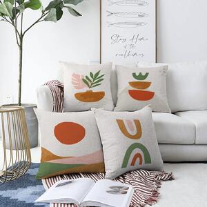 Set od 4 ukrasne jastučnice Minimalist Cushion Covers Succulent, 55 x 55 cm