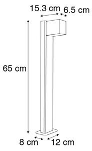 Industrijska stojeća vanjska svjetiljka tamno siva 65 cm IP44 - Baleno