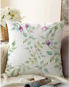 Bež jastučnica s udjelom pamuka Minimalist Cushion Covers Roses, 55 x 55 cm