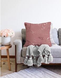 Tamno ružičasta jastučnica s udjelom pamuka Minimalist Cushion Covers Waves , 55 x 55 cm