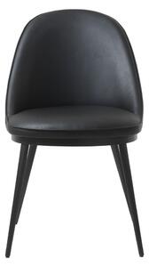 Crna blagovaonica stolica iz jedinstvenog imitacije namještaja