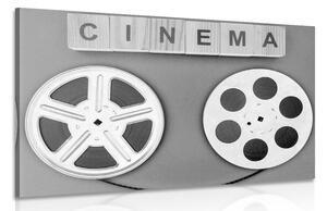 Slika filmska traka u crno-bijelom dizajnu