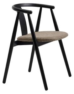 Crna/bež blagovaonska stolica Relate – Unique Furniture
