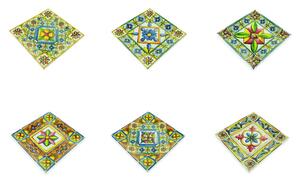 Set od 6 porculanskih ploča vila d`este Costier