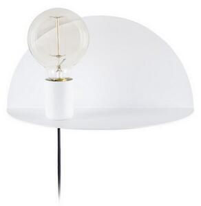 Bijela zidna svjetiljka s policom Homemania Decor Shelfie, duljine 15 cm