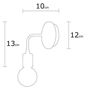 Bijela zidna svjetiljka Homemania Decor Simple Drop