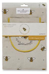 Beige-žuti pamučni pregač coolsmart ® bumble pčele