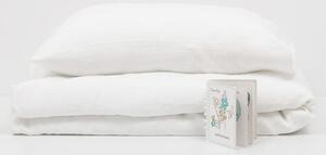 Dječja bijela lanena jastučnica Linen Tales Nature 40 x 60 cm