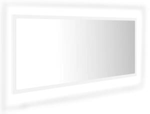 VidaXL LED kupaonsko ogledalo bijelo 100x8,5x37 cm akrilno