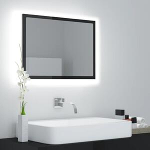 VidaXL LED kupaonsko ogledalo visoki sjaj sivo 60x8,5x37 cm akrilno