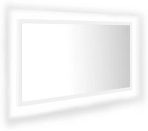 VidaXL LED kupaonsko ogledalo bijelo 80 x 8,5 x 37 cm akrilno