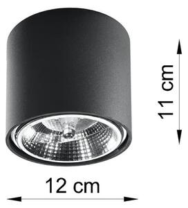 Crna stropna svjetiljka Nice Lamps Luigi