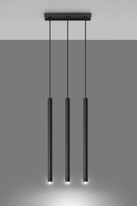 Crna visilica Nice Lamps Fideus, dužine 30 cm