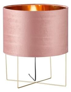 Ružičasta stolna lampa Fischer & Honsel Aura, visina 43 cm