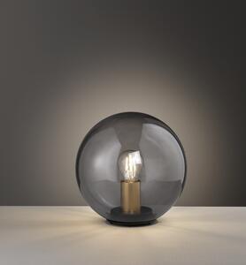 Crna stolna lampa sa staklenim sjenilom Dini – Fischer & Honsel